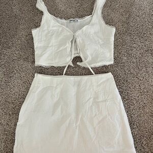 Princess Polly White skirt set